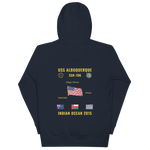 USS Albuquerque (SSN-706) 2015 Indian Ocean Cruise Hoodie