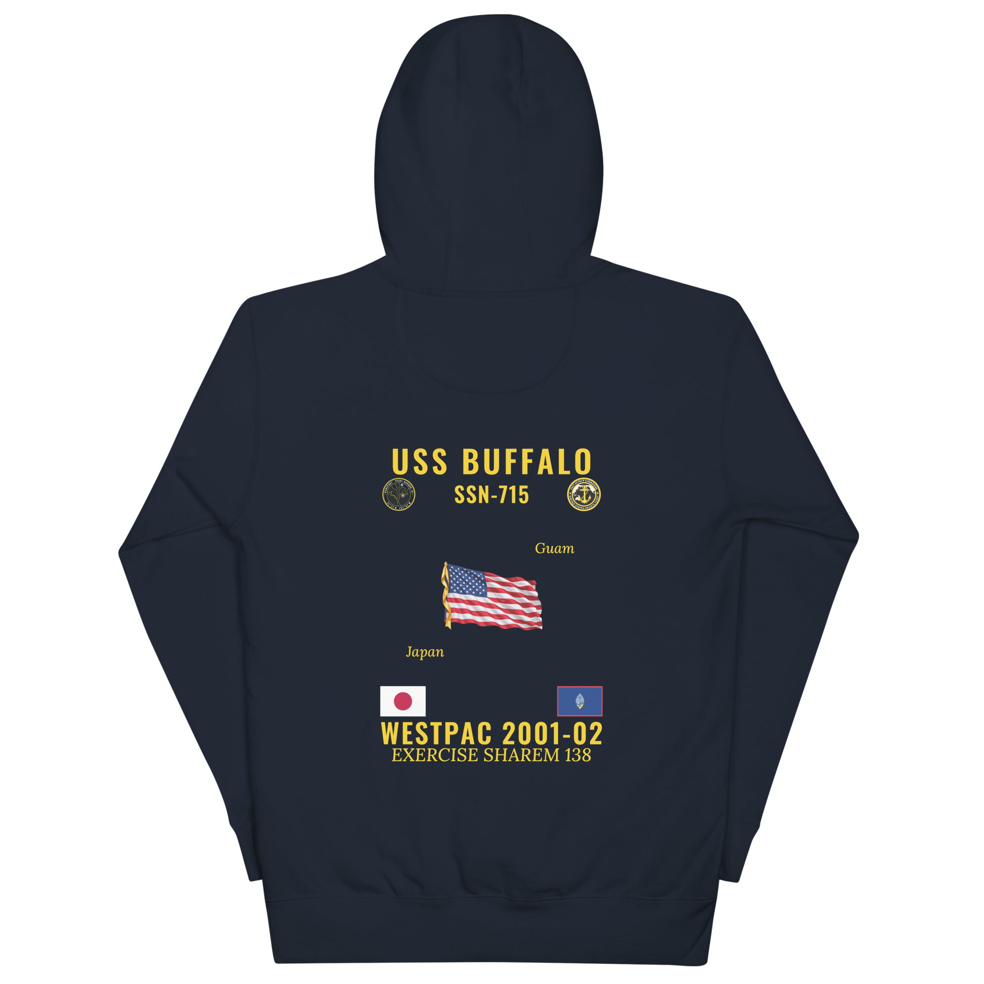 USS Buffalo (SSN-715) 2001-02 WestPac Cruise Hoodie