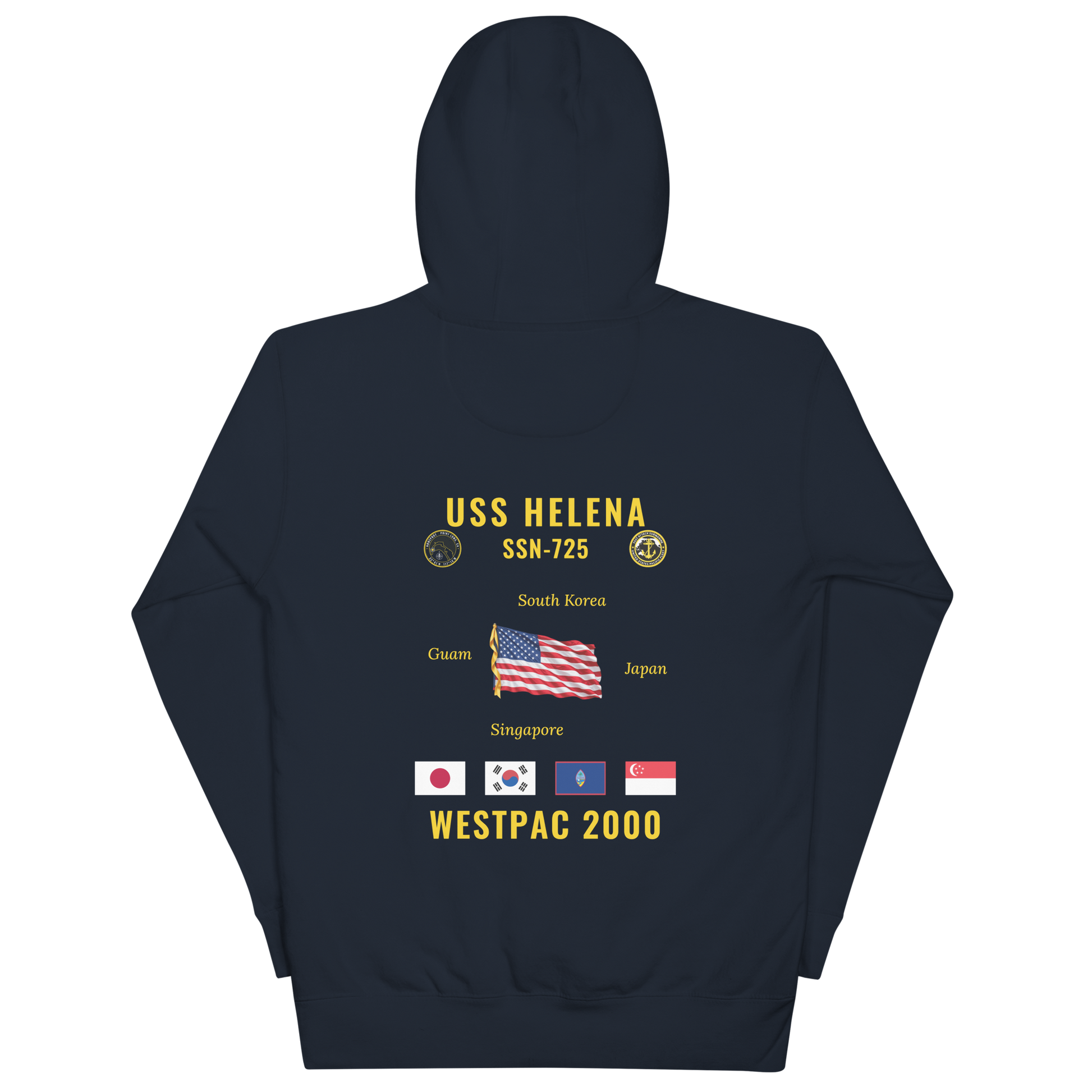 USS Helena (SSN-725) 2000 WestPac Cruise Hoodie