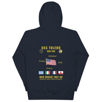 USS Toledo (SSN-769) 1997-98 Med Cruise Hoodie
