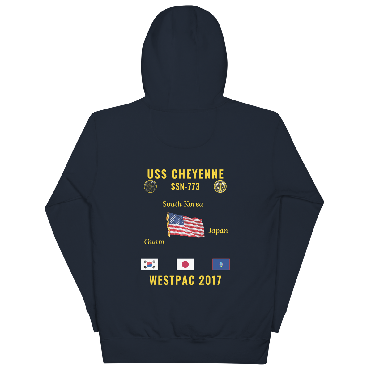 USS Cheyenne (SSN-773) 2017 WestPac Cruise Hoodie
