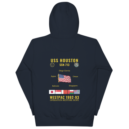 USS Houston (SSN-713) 1992-93 WestPac Cruise Hoodie