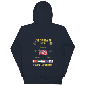 USS Santa Fe (SSN-763) 1997 Gulf/WestPac Cruise Hoodie