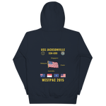 USS Jacksonville (SSN-699) 2015 WestPac Cruise Hoodie