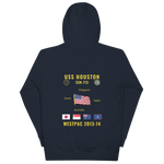 USS Houston (SSN-713) 2013-14 WestPac Cruise Hoodie