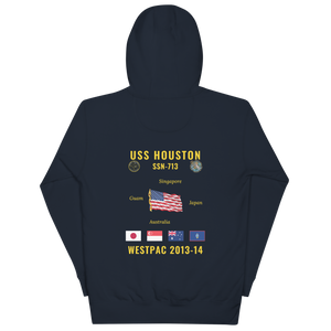 USS Houston (SSN-713) 2013-14 WestPac Cruise Hoodie