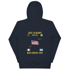USS Albany (SSN-753) 1997 Med Cruise Hoodie