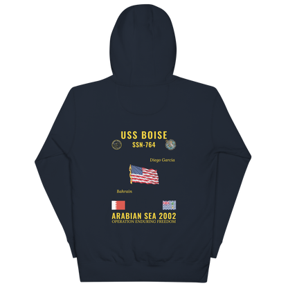 USS Boise (SSN-764) 2002 Arabian Sea Cruise Hoodie