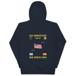 USS Connecticut (SSN-22) 2004 Med Cruise Hoodie