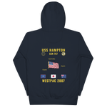 USS Hampton (SSN-767) 2007 WestPac Cruise Hoodie