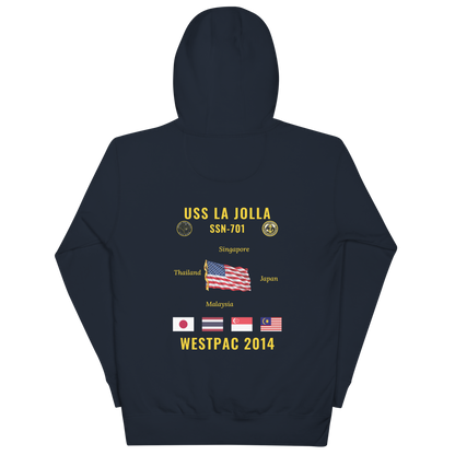 USS La Jolla (SSN-701) 2014 WestPac Cruise Hoodie