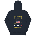 USS Memphis (SSN-691) 1979 Med Cruise Hoodie
