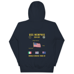 USS Memphis (SSN-691) 1980-81 World Cruise Hoodie