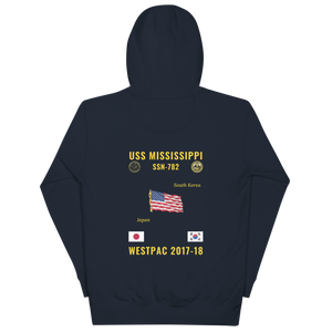 USS Mississippi (SSN-782) 2017-18 WestPac Cruise Hoodie