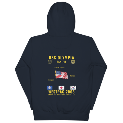 USS Olympia (SSN-717) 2003 WestPac Cruise Hoodie