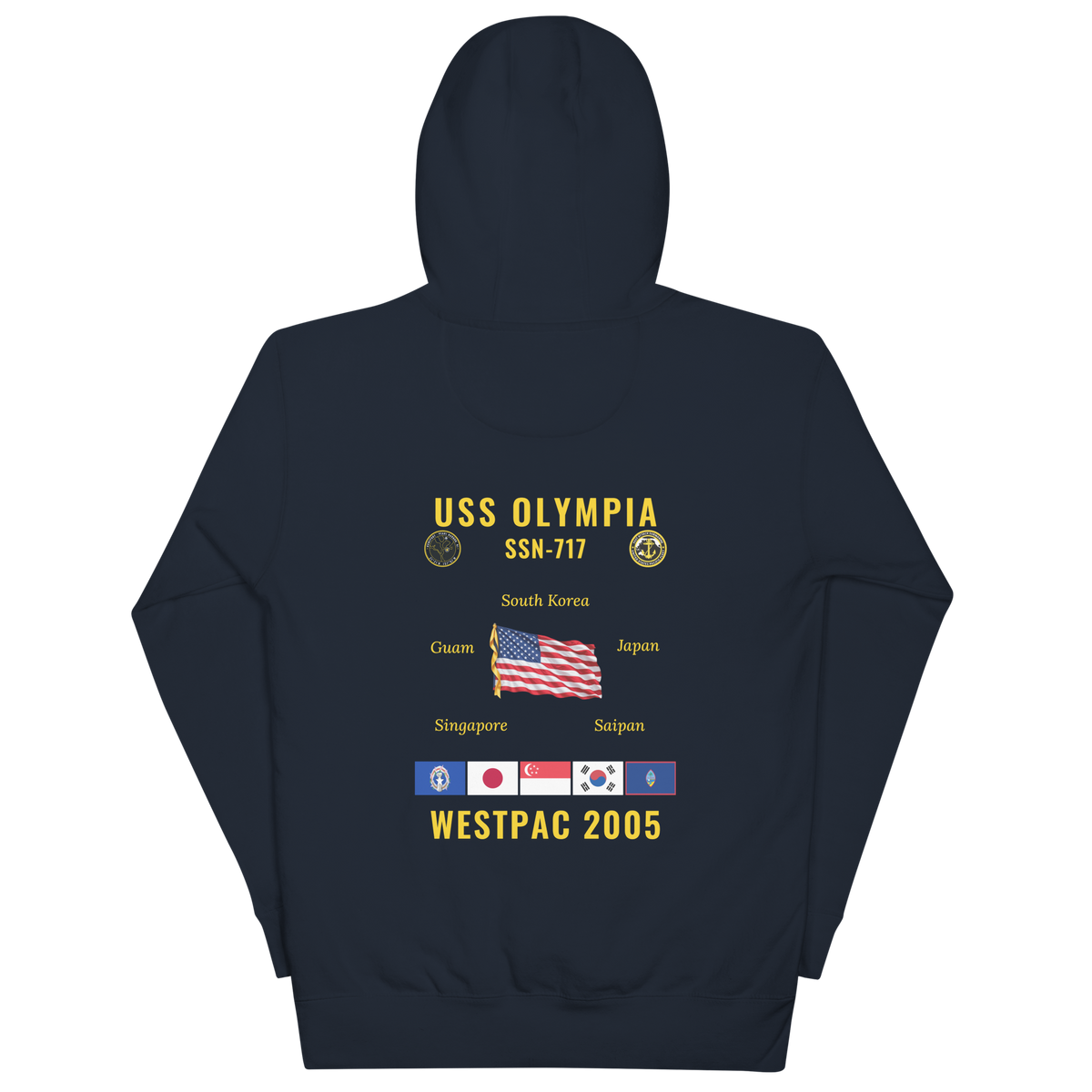 USS Olympia (SSN-717) 2005 WestPac Cruise Hoodie