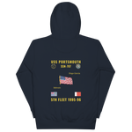 USS Portsmouth (SSN-707) 1995-96 5th Fleet Cruise Hoodie