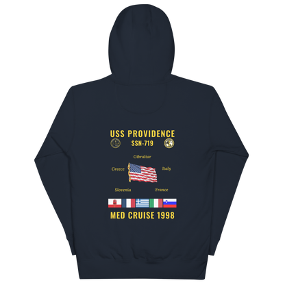 USS Providence (SSN-719) 1998 Med Cruise Hoodie
