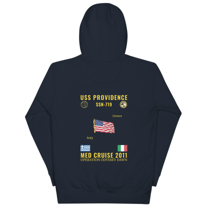 USS Providence (SSN-719) 2011 Med Cruise Hoodie