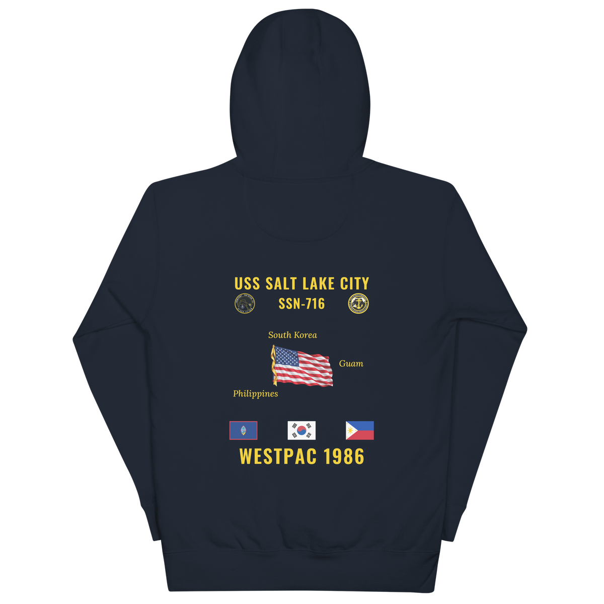 USS Salt Lake City (SSN-716) 1986 WestPac Cruise Hoodie