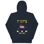 USS Alexandria (SSN-757) 1993 Med Cruise Hoodie