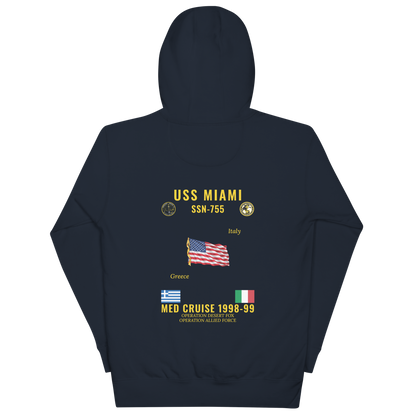 USS Miami (SSN-755) 1998-99 Med Cruise Hoodie