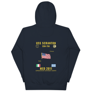 USS Scranton (SSN-756) 2011 Med Cruise Hoodie