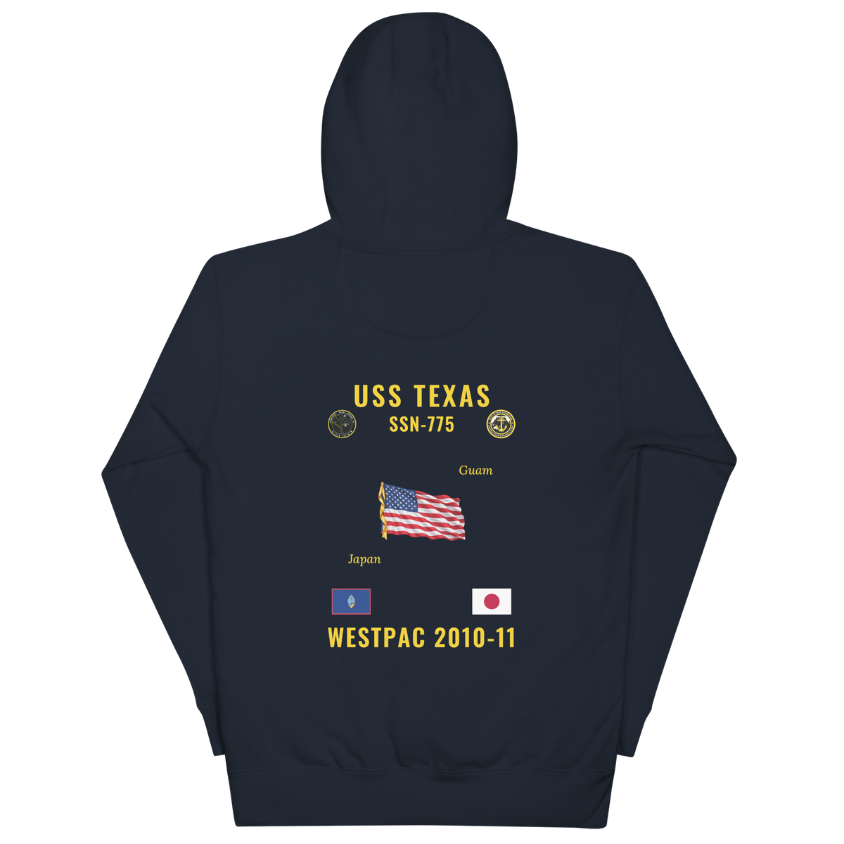 USS Texas (SSN-775) 2010-11 WestPac Cruise Hoodie
