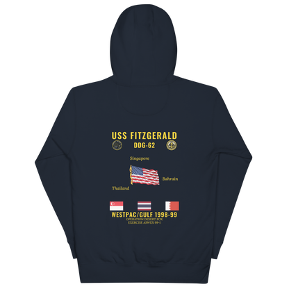 USS Fitzgerald (DDG-62) 1998-99 WestPac/Gulf Cruise Hoodie