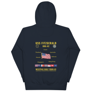 USS Fitzgerald (DDG-62) 2000-01 WestPac/Gulf Cruise Hoodie
