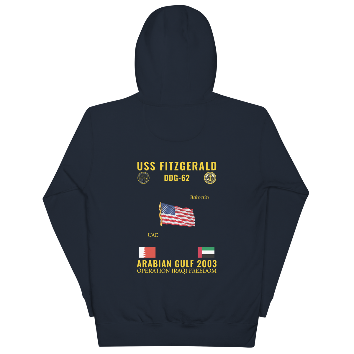 USS Fitzgerald (DDG-62) 2003 Arabian Gulf Cruise Hoodie
