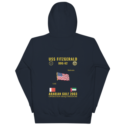 USS Fitzgerald (DDG-62) 2003 Arabian Gulf Cruise Hoodie