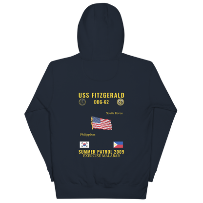 USS Fitzgerald (DDG-62) 2009 Summer Patrol Cruise Hoodie