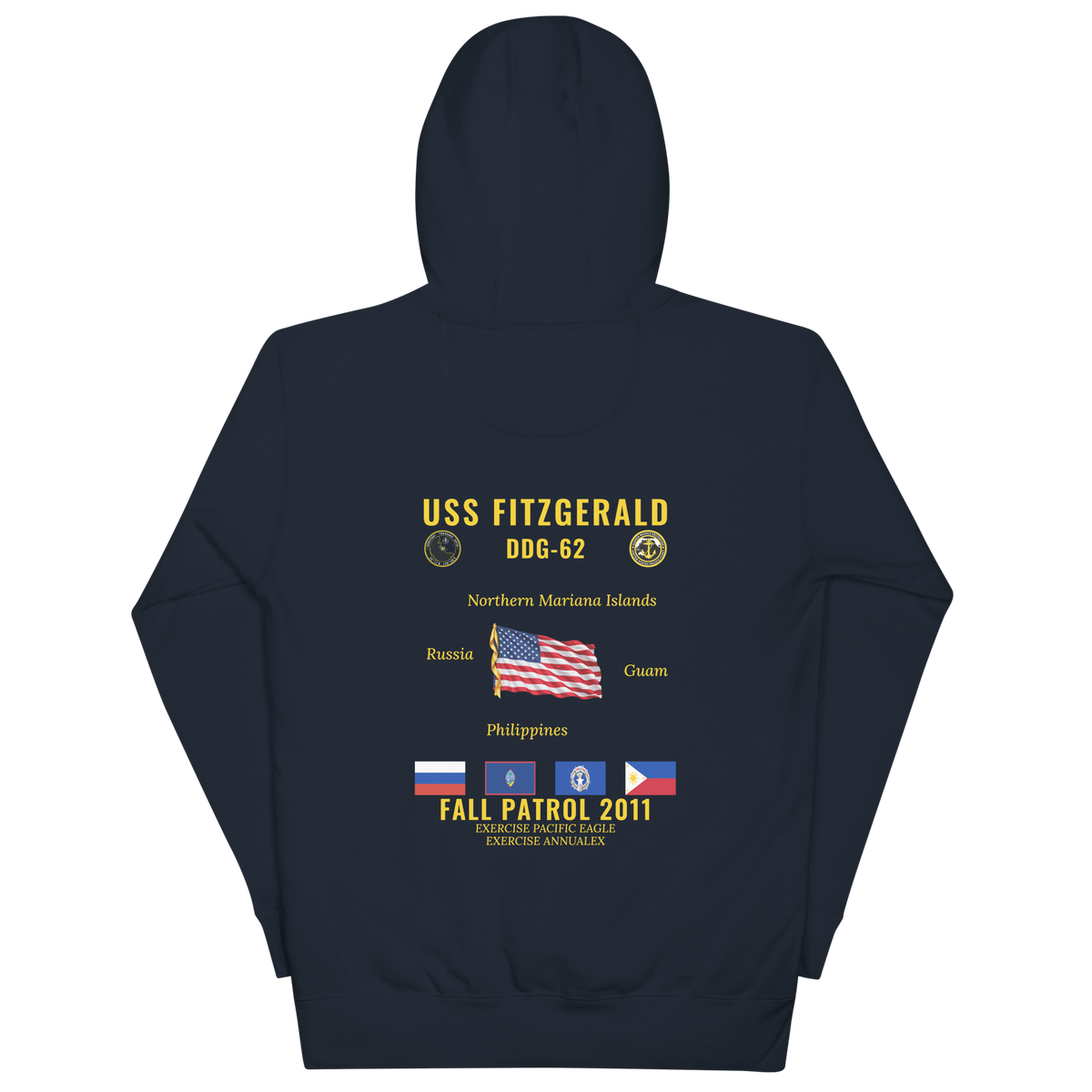 USS Fitzgerald (DDG-62) 2011 Fall Patrol Cruise Hoodie