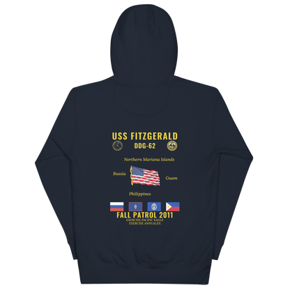 USS Fitzgerald (DDG-62) 2011 Fall Patrol Cruise Hoodie