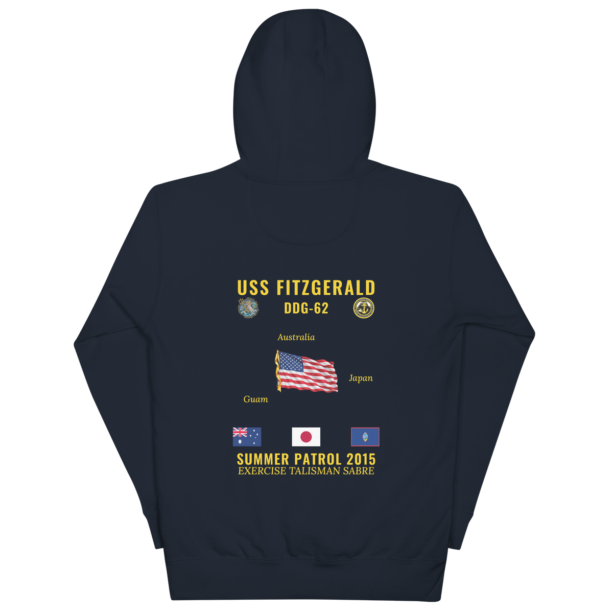 USS Fitzgerald (DDG-62) 2015 Summer Patrol Cruise Hoodie