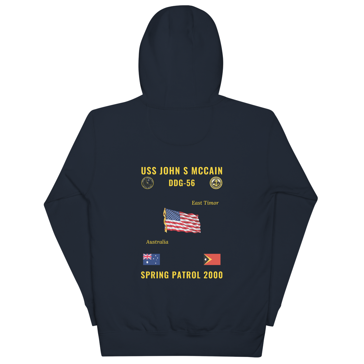 USS John S McCain (DDG-56) 2000 Spring Patrol Cruise Hoodie