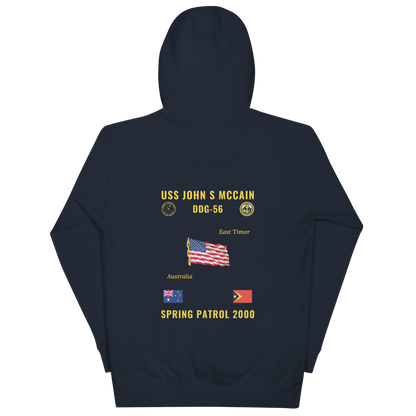 USS John S McCain (DDG-56) 2000 Spring Patrol Cruise Hoodie