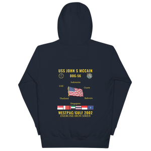 USS John S McCain (DDG-56) 2002 WestPac/Gulf Cruise Hoodie
