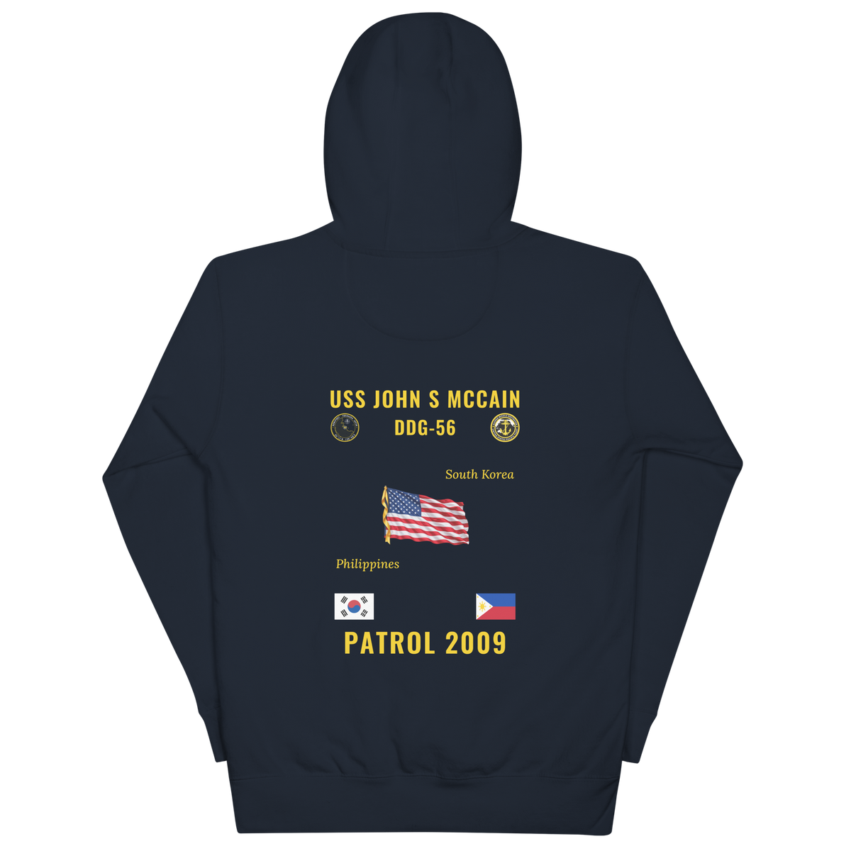 USS John S McCain (DDG-56) 2009 Patrol Cruise Hoodie