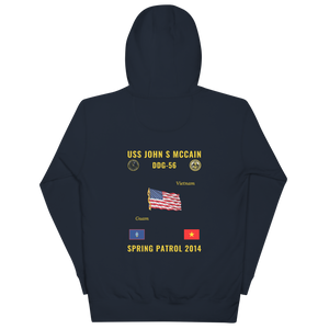 USS John S McCain (DDG-56) 2014 Spring Patrol Cruise Hoodie