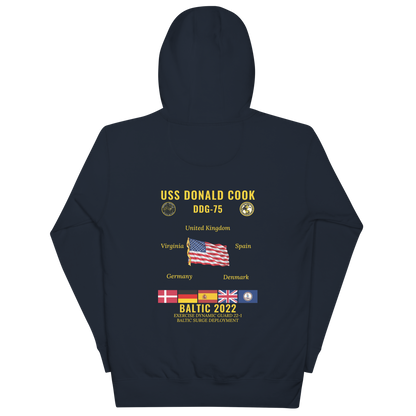 USS Donald Cook (DDG-75) 2022 Baltic Cruise Hoodie