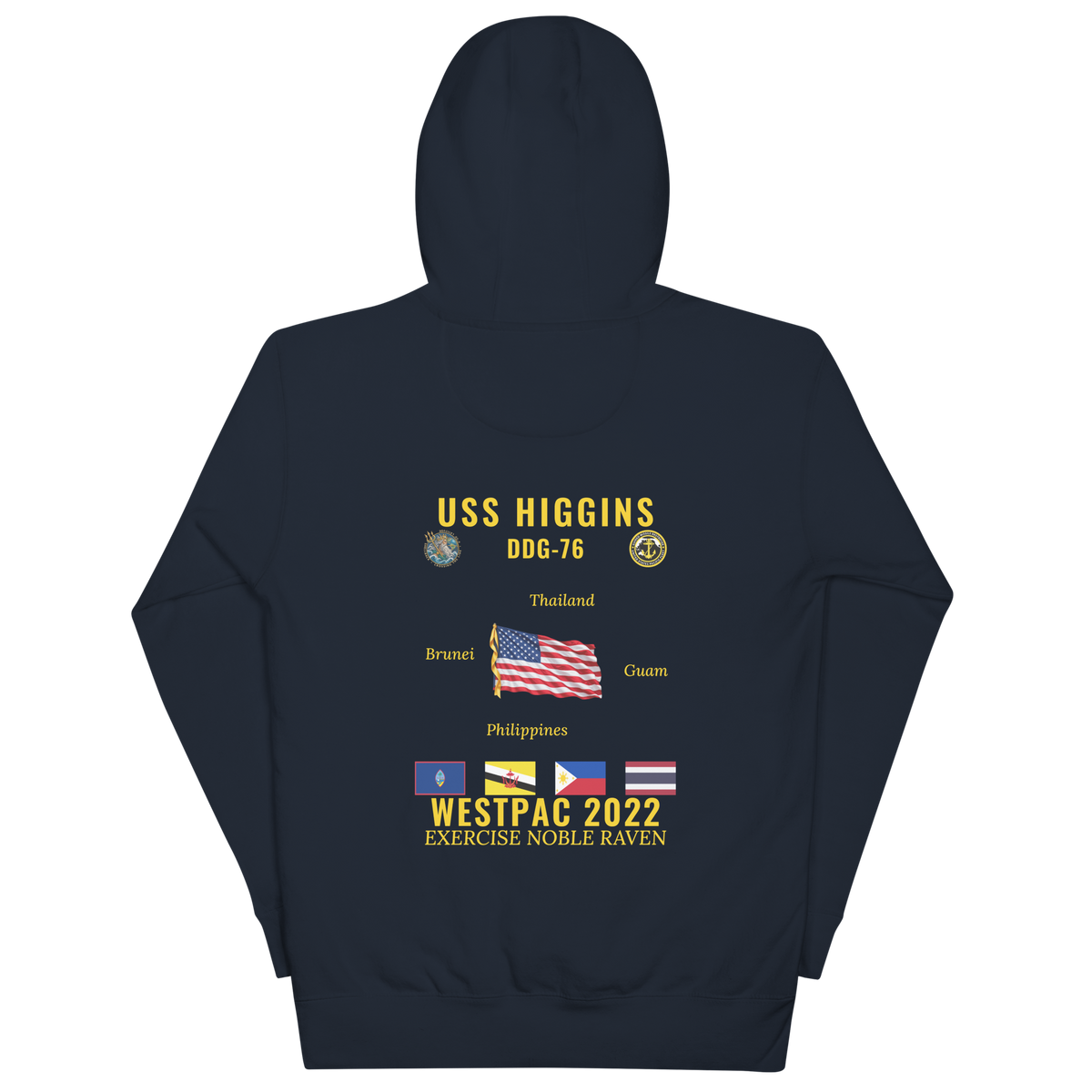 USS Higgins (DDG-76) 2022 WestPac Cruise Hoodie
