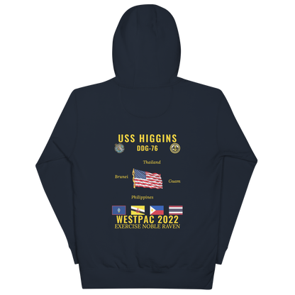 USS Higgins (DDG-76) 2022 WestPac Cruise Hoodie