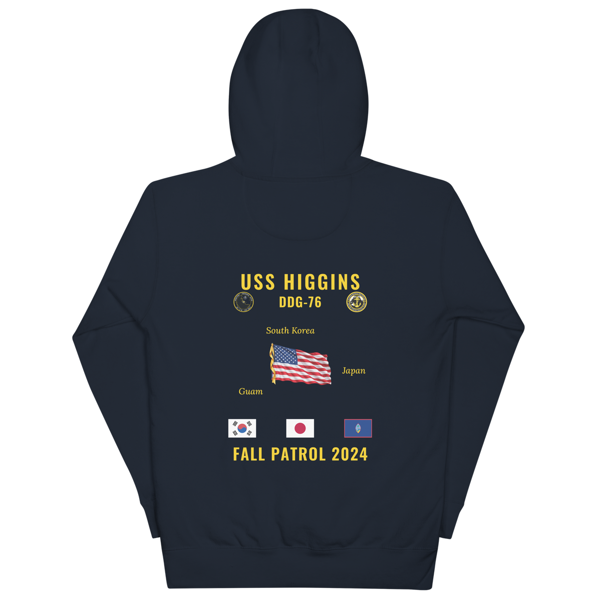 USS Higgins (DDG-76) 2024 Fall Patrol Cruise Hoodie