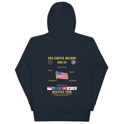 USS Curtis Wilbur (DDG-54) 1998 WestPac Cruise Hoodie