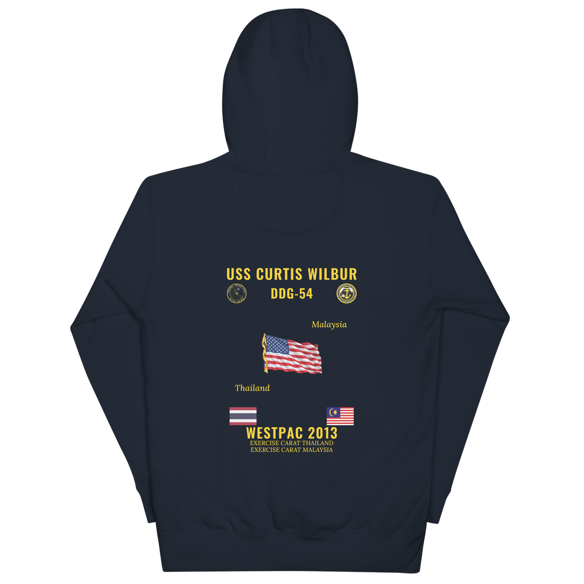 USS Curtis Wilbur (DDG-54) 2013 WestPac Cruise Hoodie