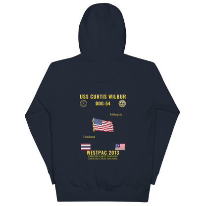 USS Curtis Wilbur (DDG-54) 2013 WestPac Cruise Hoodie