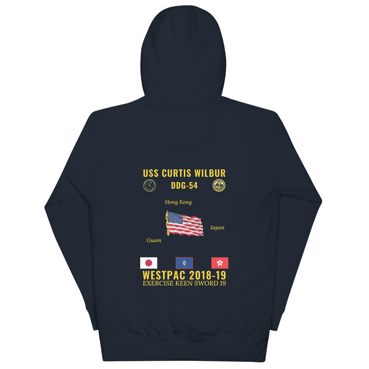 USS Curtis Wilbur (DDG-54) 2018-19 WestPac Cruise Hoodie