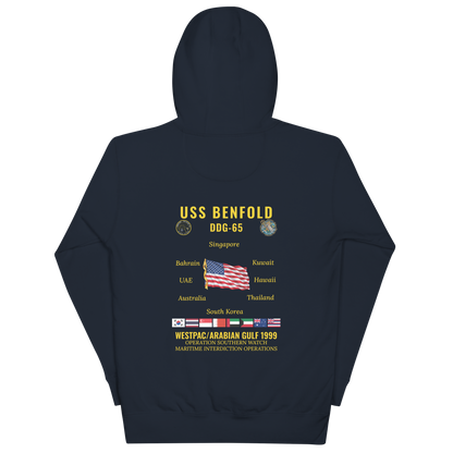 USS Benfold (DDG-65) 1999 WestPac/Arabian Gulf Cruise Hoodie